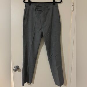 Calvin Klein Slim-Fit Wool Blend Gray Dress Pants 30X30.